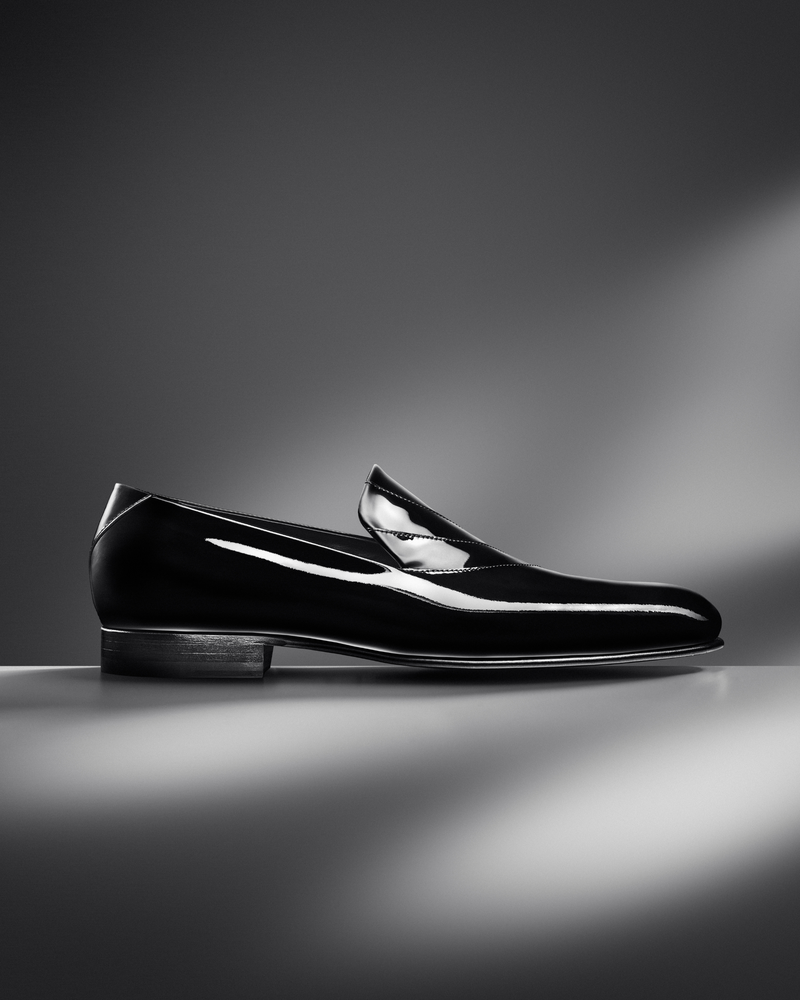 VELATI PATENT DRESS SOLE - Obsidian Fade